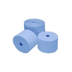 MP Putztuchrolle Blau 2-lagig 500 Abrisse 22 X 36 Cm