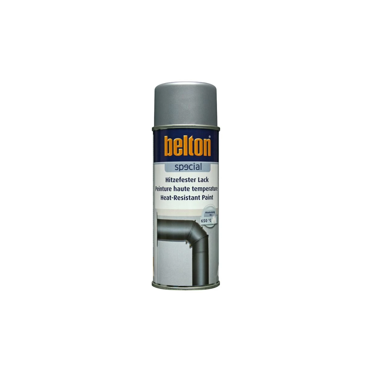 Belton - Spraydose Hitzefester-Lack 650°C Silber (400 Ml) 1 Belton - Spraydose Hitzefester-Lack 650°C Silber (400 Ml)
