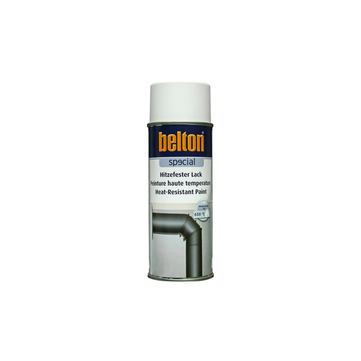 Belton - Spraydose Hitzefester-Lack 650°C Weiss (400 Ml) 1 Belton - Spraydose Hitzefester-Lack 650°C Weiss (400 Ml)
