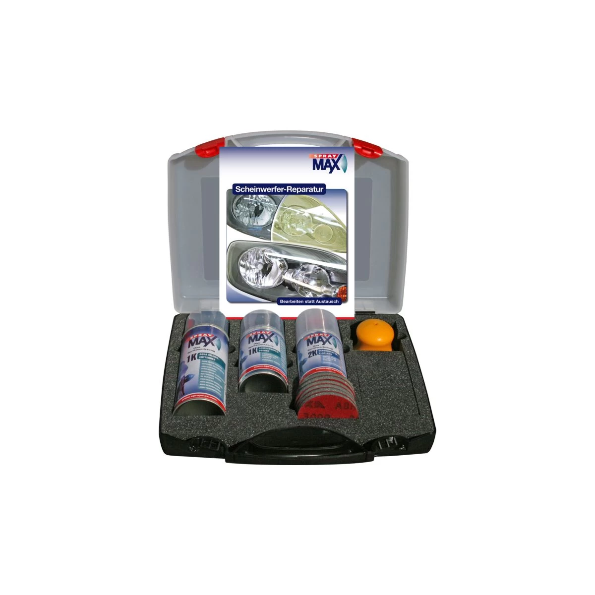 Spray Max Scheinwerfer Aufbereitungskoffer 1 Spray Max Scheinwerfer Aufbereitungskoffer