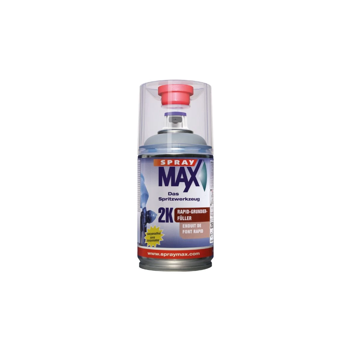 SprayMax 2K Rapid-Grundierfüller Grau (250 Ml) 1 SprayMax 2K Rapid-Grundierfüller Grau (250 Ml)