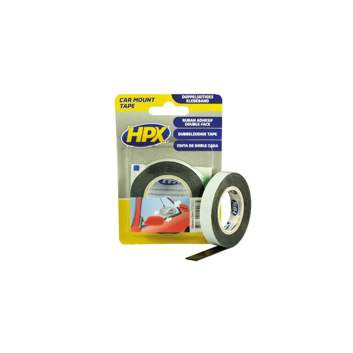 Presto HPX Monatgeband Doppelseitig Schwarz (12mm X 2m) 1 Presto HPX Monatgeband Doppelseitig Schwarz (12mm X 2m)