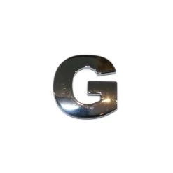 3D Chrombuchstabe G