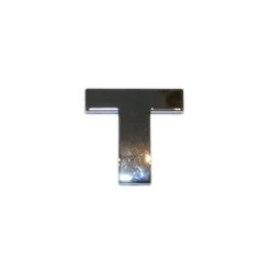 3D Chrombuchstabe T